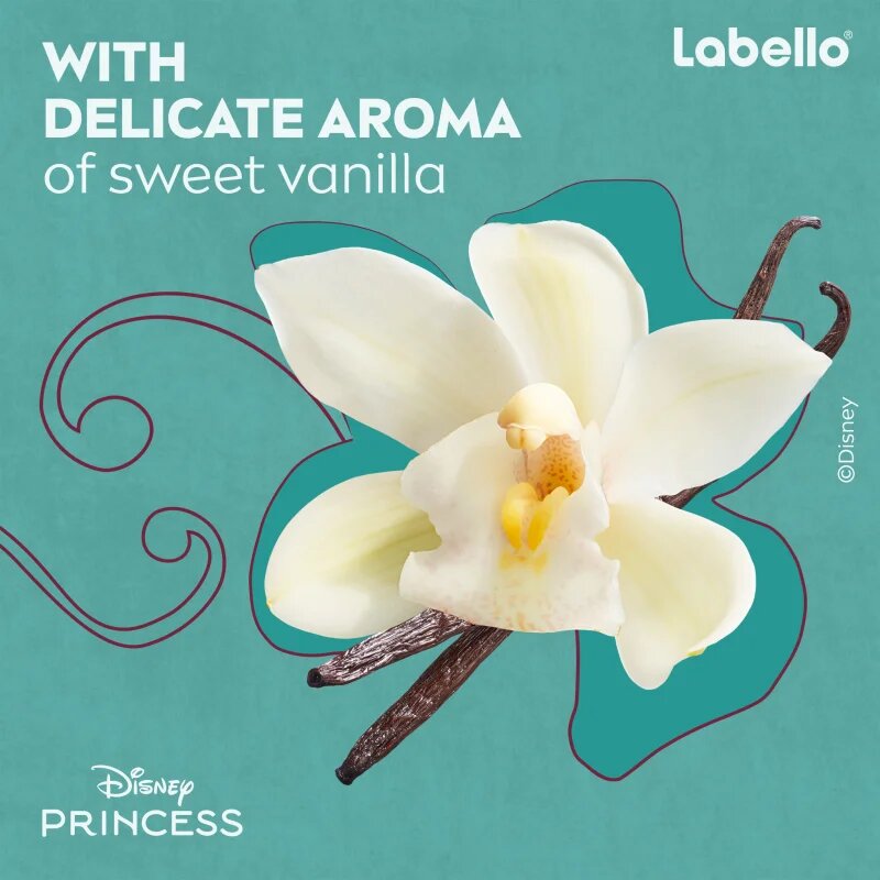 Labello Disney Princess Vanilla Buttercream vlažilni balzam za ustnice 4.8 g