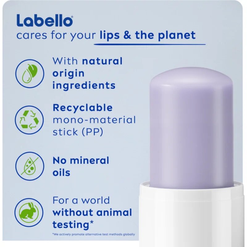 Labello Over Night Care regeneracijski balzam za ustnice s sivko 4.8 g