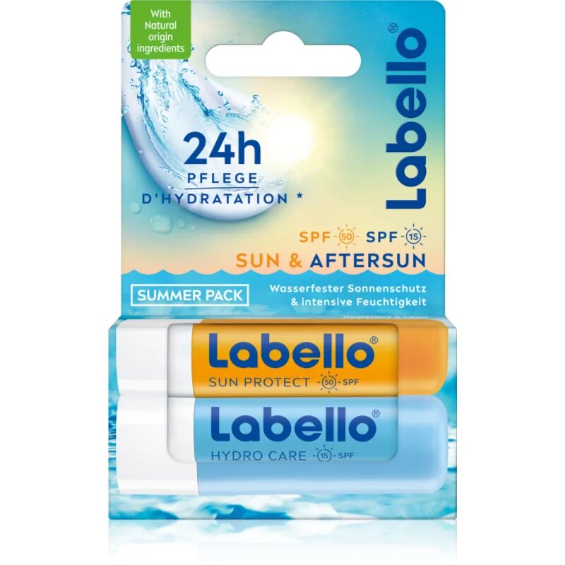 Labello Sun & Aftersun ugodno pakiranje za ustnice