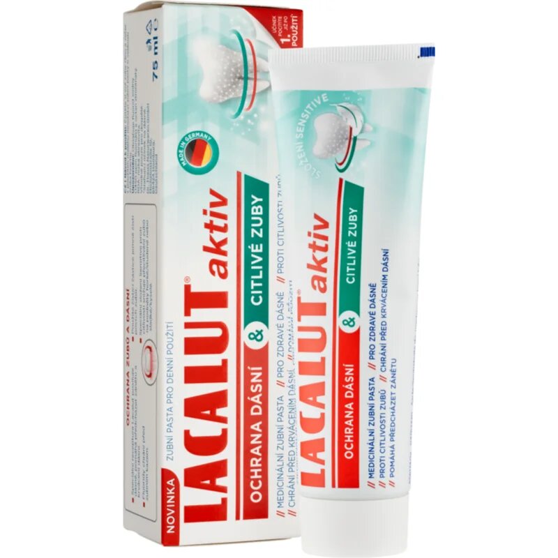 Lacalut Aktiv zobna pasta za zaščito zob in dlesni 75 ml