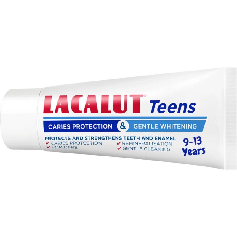 Lacalut Teens Caries Protection & Gentle Whitening zobna pasta za otroke 9-13 years 55 ml