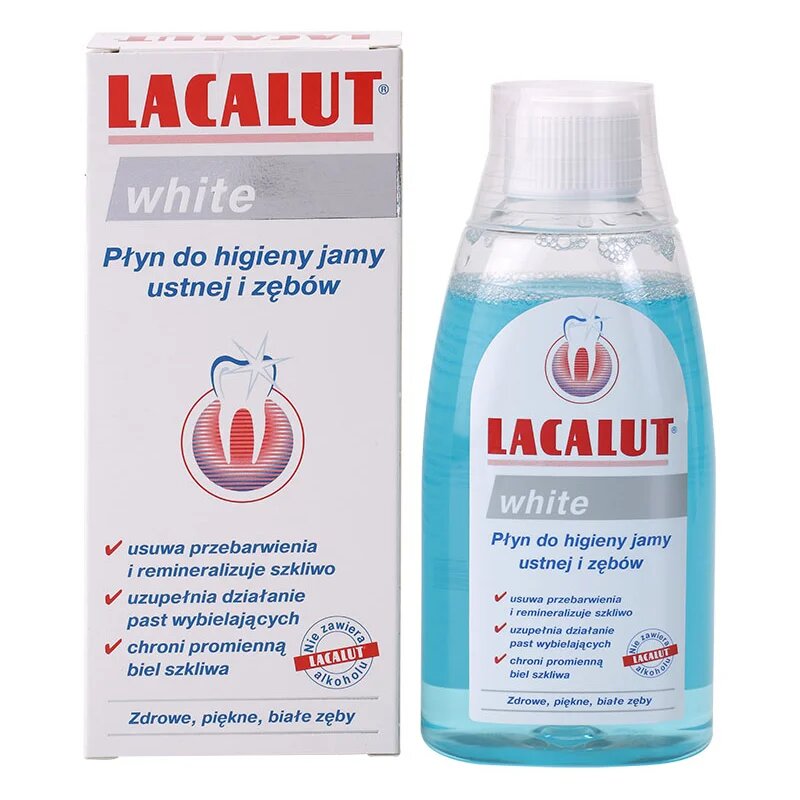 Lacalut White ustna voda z belilnim učinkom 300 ml
