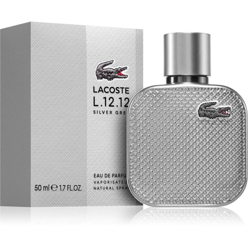 Lacoste L.12.12 Silver Grey parfumska voda za moške 50 ml