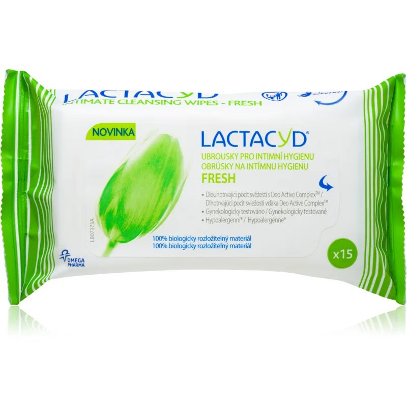 Lactacyd Fresh robčki za intimno higieno 15 kos