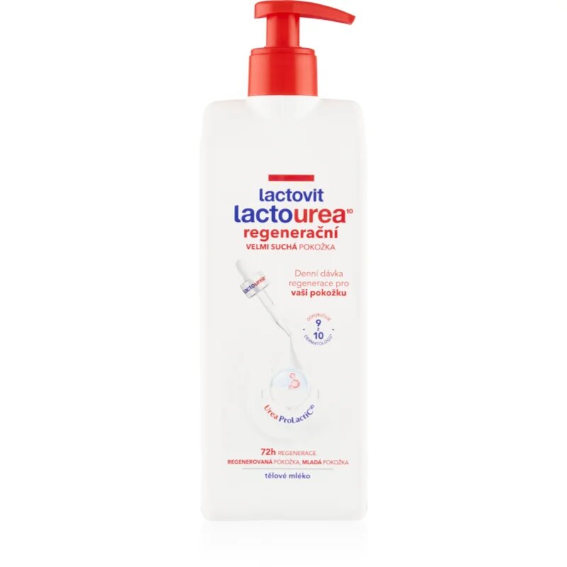 Lactovit LactoUrea regeneracijski losjon za telo z dozirno črpalko 400 ml