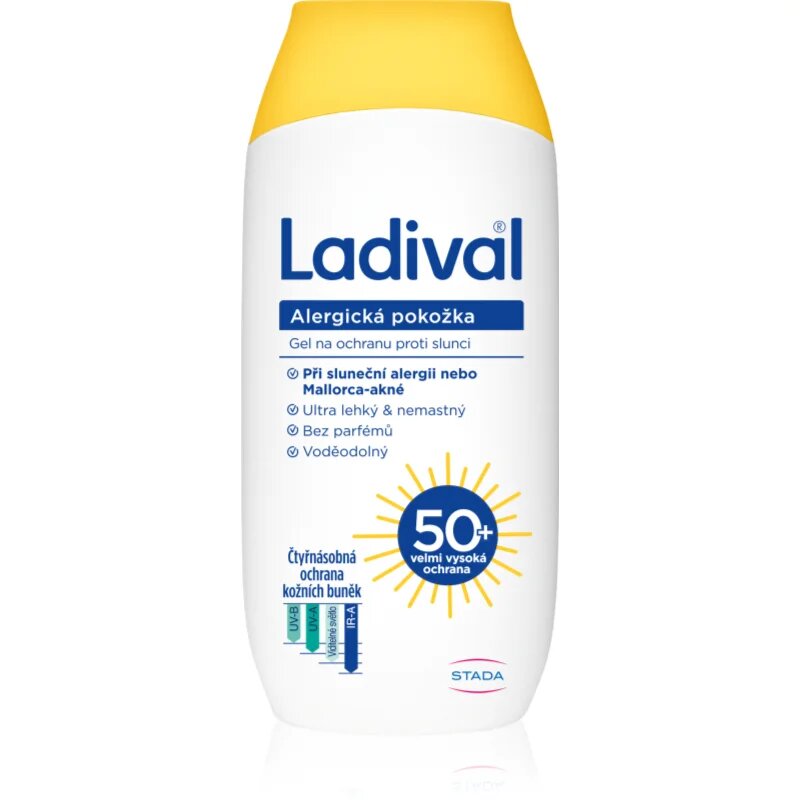 Ladival Allergic Skin zaščitni kremasti gel za sončenje proti alergiji na sonce SPF 50+ 200 ml