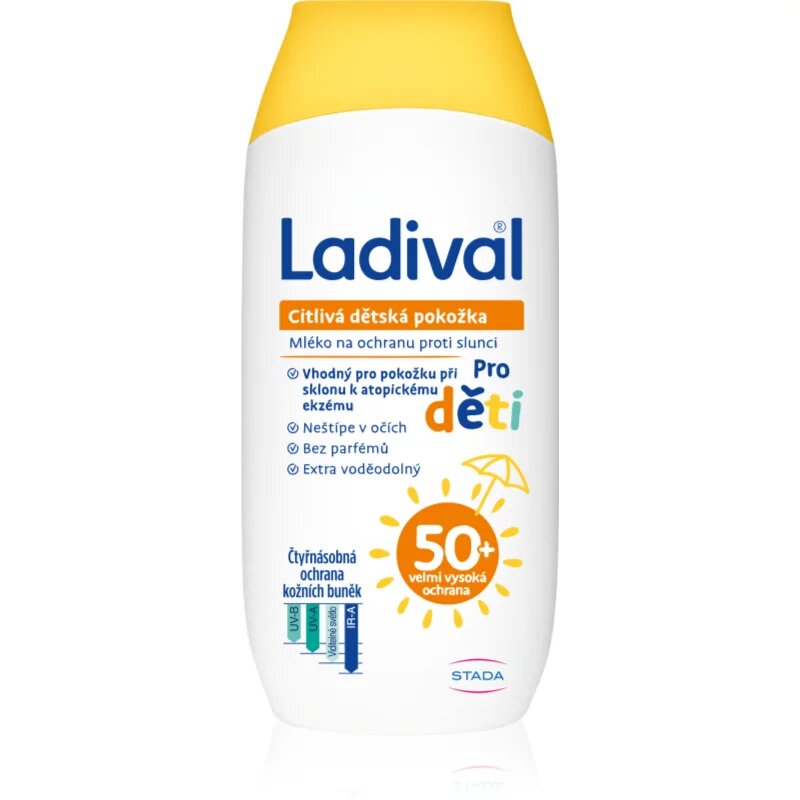 Ladival Kids zaščitni losjon za občutljivo kožo SPF 50+ 200 ml
