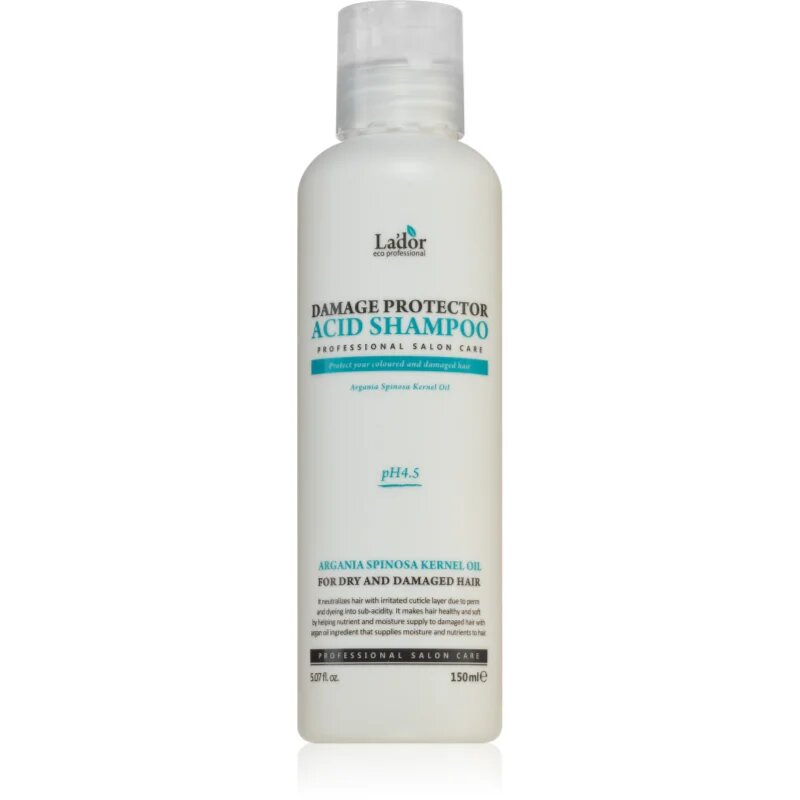 La'dor Damage Protector Acid Shampoo globinsko regeneracijski šampon za suhe poškodovane kemično obdelane lase 150 ml