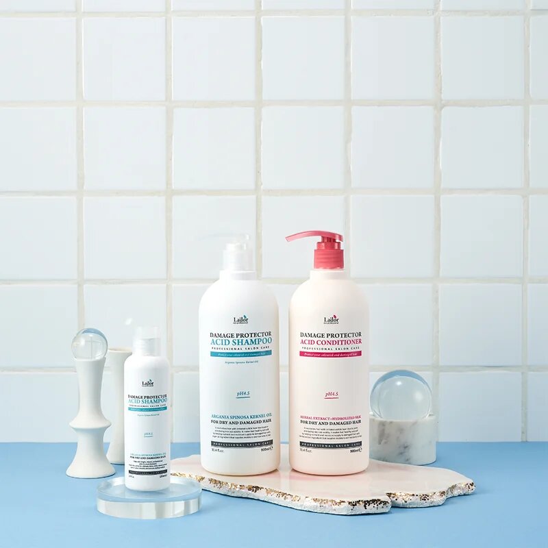 La'dor Damage Protector Acid Shampoo globinsko regeneracijski šampon za suhe poškodovane kemično obdelane lase 150 ml