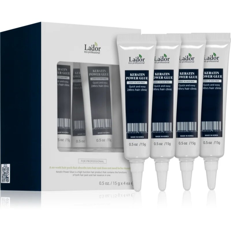 La'dor Keratin Power Glue nega las brez spiranja s keratinom 4x15 g
