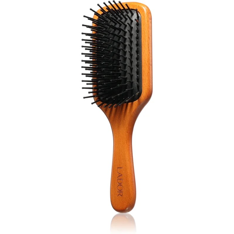La'dor Middle Wooden Paddle Brush lesena krtača za lase 1 kos