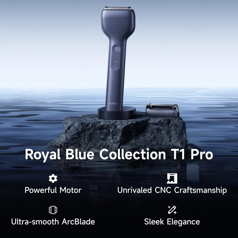 Laifen T1 Pro Giftbox električni brivnik darilni set Dark Blue 1 kos