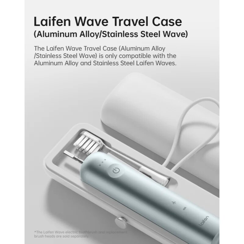 Laifen Wave potovalni etui za zobno ščetko for models: Wave Aluminium LFTB01-A and Stainless Steel LFTB01-S 1 kos