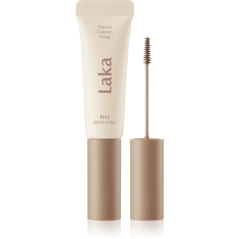 Laka Pixi Brow Cara maskara za obrvi za fiksacijo in obliko odtenek 02 Wood Brown 8 g