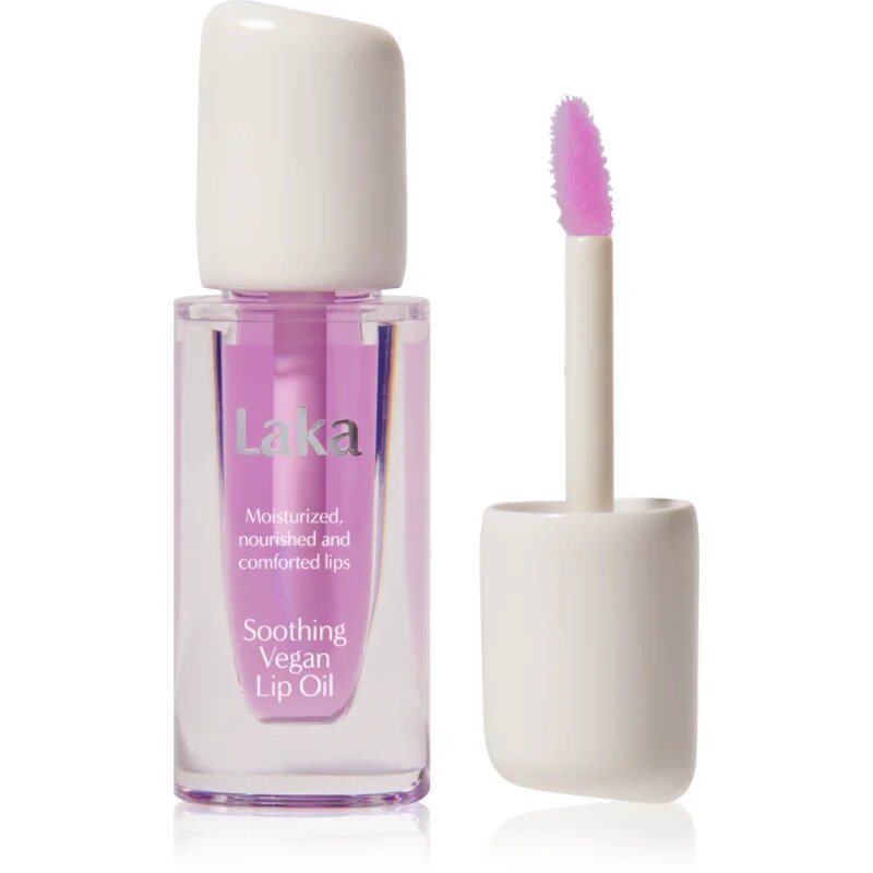 Laka Soothing Vegan Lip Oil olje za ustnice s pomirjajočim učinkom odtenek Calming Purple 4.5 ml