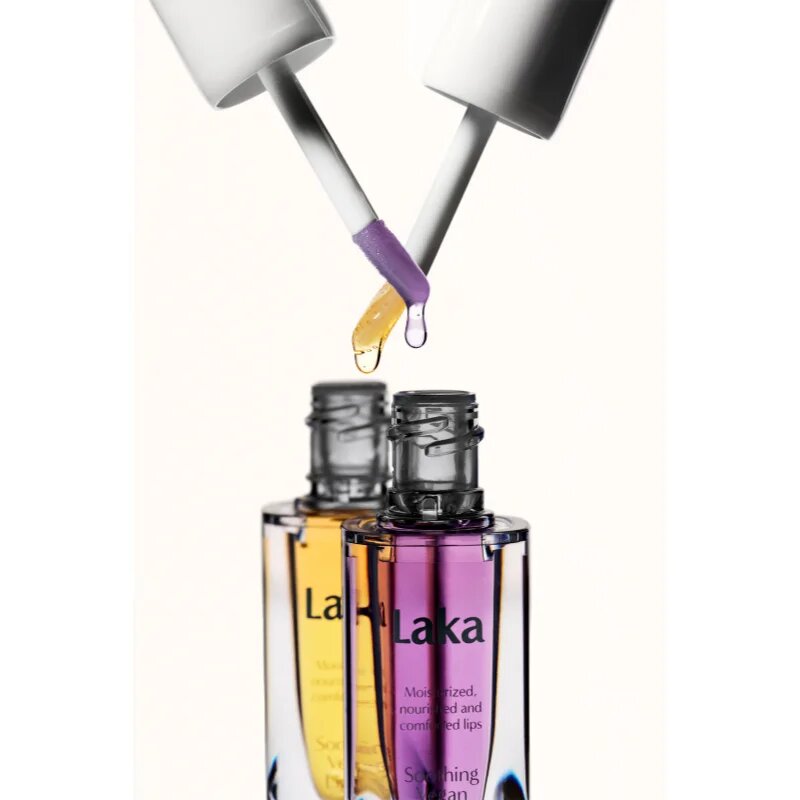 Laka Soothing Vegan Lip Oil olje za ustnice s pomirjajočim učinkom odtenek Calming Purple 4.5 ml