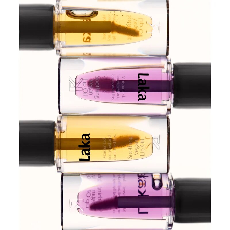 Laka Soothing Vegan Lip Oil olje za ustnice s pomirjajočim učinkom odtenek Calming Purple 4.5 ml