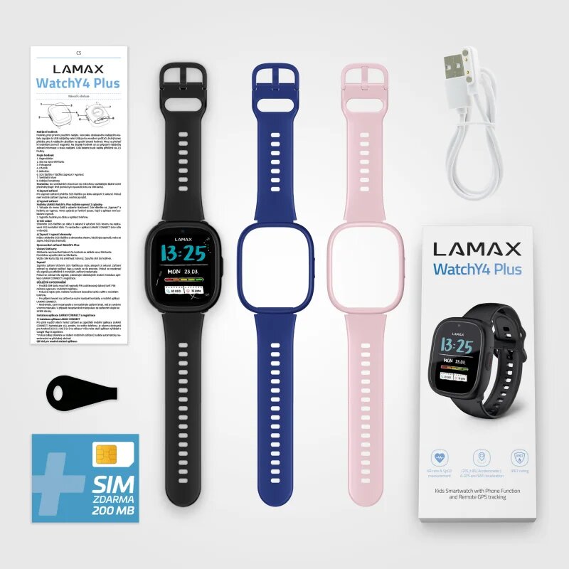 LAMAX Electronics WatchY4 Plus pametna ura za otroke 1 kos