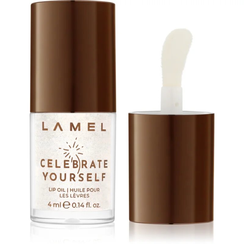 LAMEL Celebrate Yourself olje za ustnice z bleščicami odtenek 01 4 ml