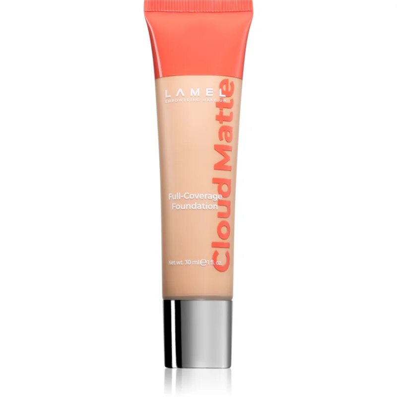 LAMEL Cloud Matte Full-Coverage Foundation polno prekrivni make-up za mat videz odtenek 04W Beige 30 ml