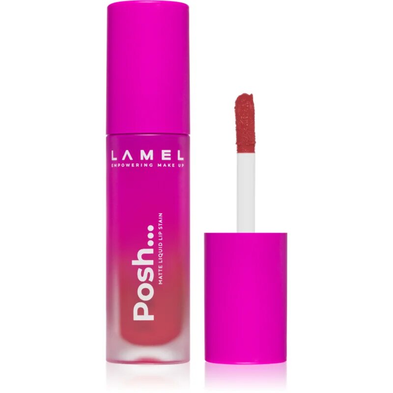 LAMEL Posh Matte Liquid Lip Stain dolgoobstojna tekoča mat šminka odtenek №405 Punch Pin 4 g