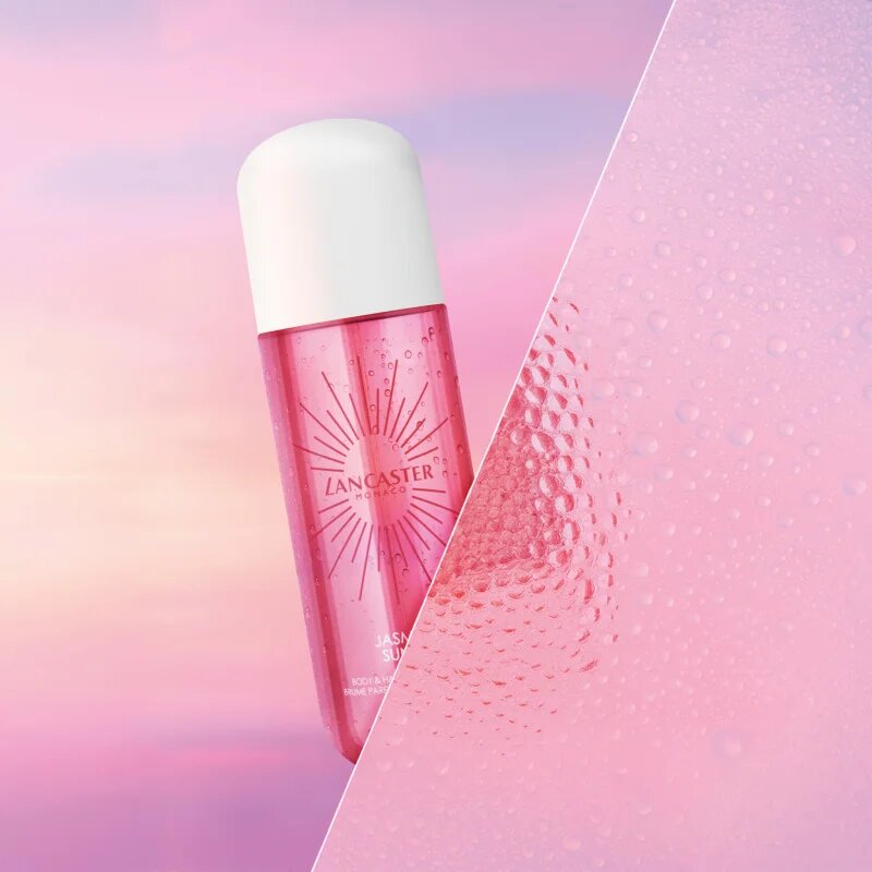 Lancaster Eau de Hair & Body Mist parfumska meglica za obraz telo in lase dišave Jasmine Sunset 236 ml
