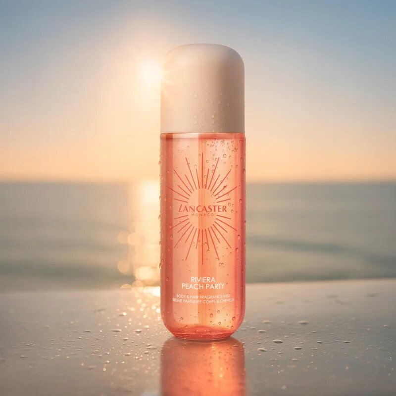 Lancaster Eau de Hair & Body Mist parfumska meglica za obraz telo in lase dišave Peach Party 236 ml