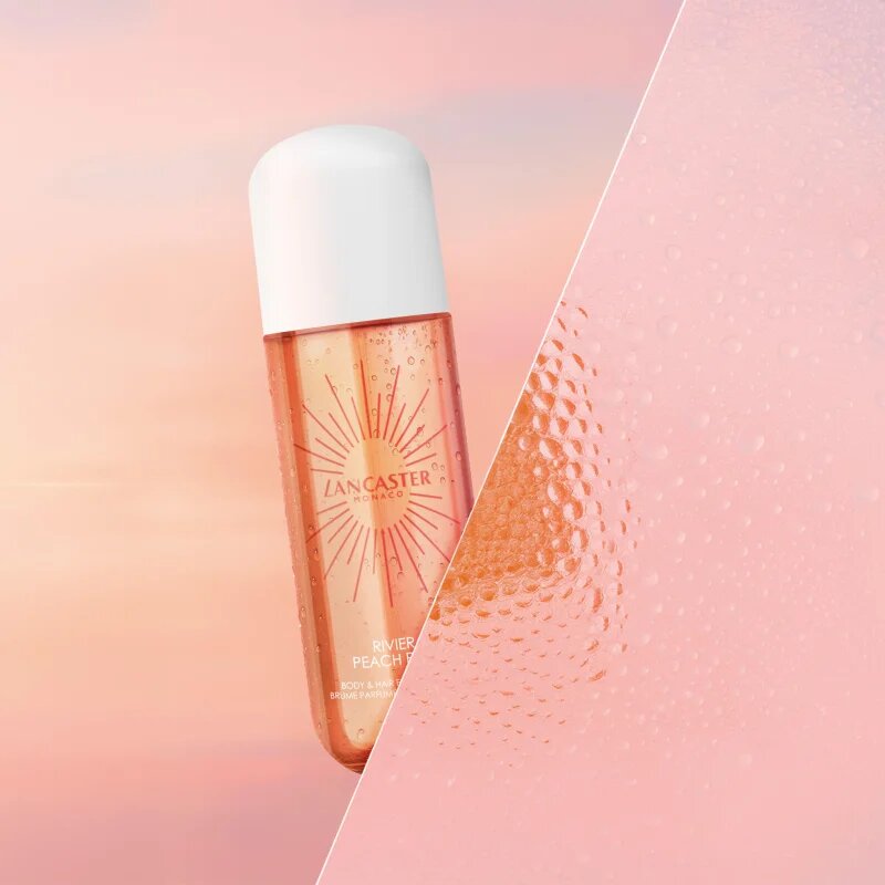Lancaster Eau de Hair & Body Mist parfumska meglica za obraz telo in lase dišave Peach Party 236 ml