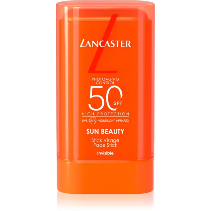 Lancaster Sun Beauty Face Stick krema za sončenje v paličici za obraz in vrat SPF 50 19 g