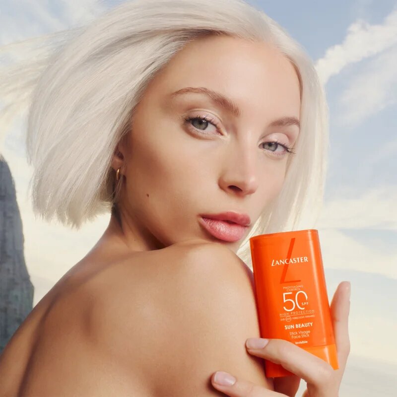 Lancaster Sun Beauty Face Stick krema za sončenje v paličici za obraz in vrat SPF 50 19 g