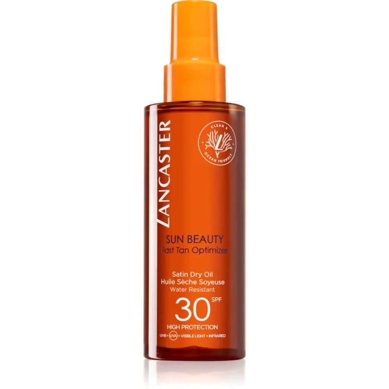Lancaster Sun Beauty Satin Dry Oil suho olje za sončenje v pršilu SPF 30 150 ml