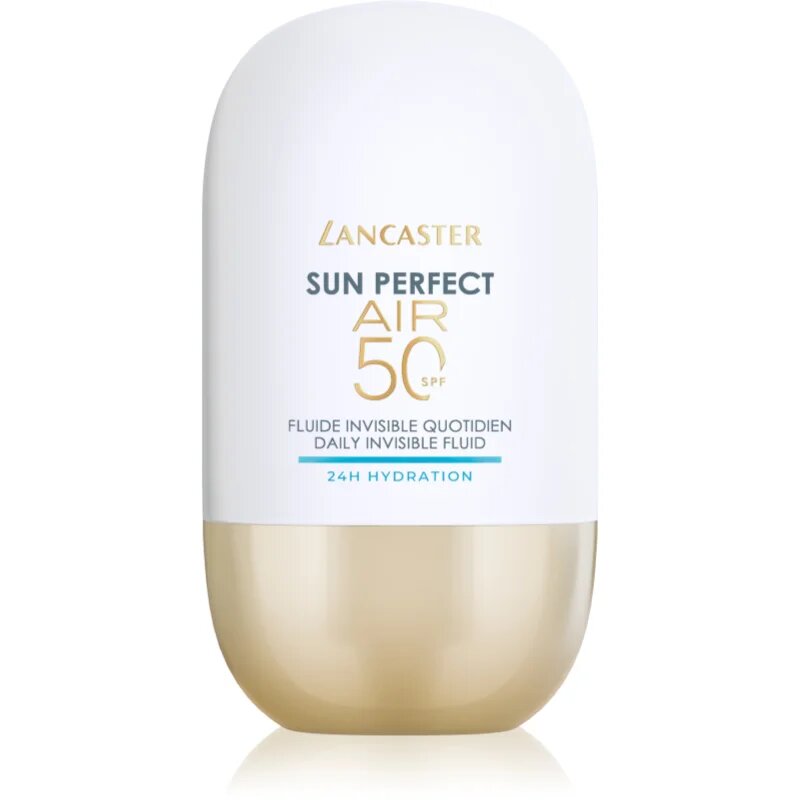 Lancaster Sun Perfect Air 50 24H Hydration ultra lahki zaščitni fluid za suho do zelo suho kožo SPF 50 40 ml