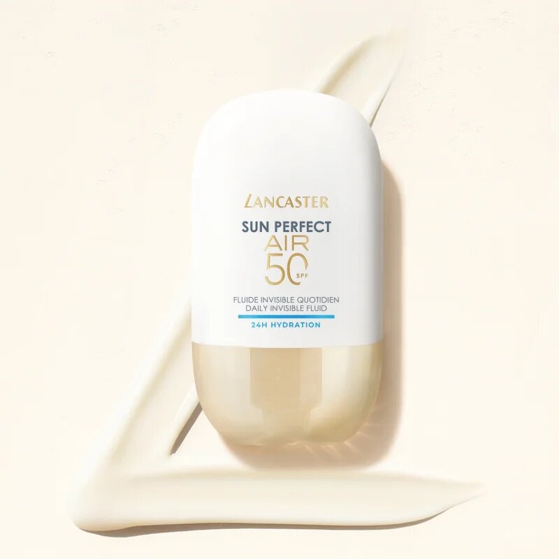 Lancaster Sun Perfect Air 50 24H Hydration ultra lahki zaščitni fluid za suho do zelo suho kožo SPF 50 40 ml