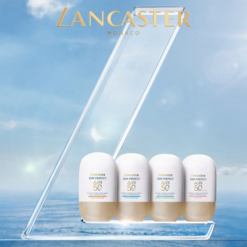 Lancaster Sun Perfect Air 50 24H Hydration ultra lahki zaščitni fluid za suho do zelo suho kožo SPF 50 40 ml