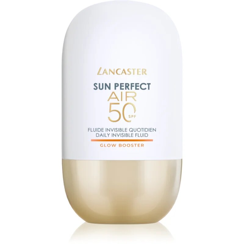 Lancaster Sun Perfect Air 50 Glow Booster ultra lahki zaščitni fluid za utrujeno kožo SPF 50 40 ml