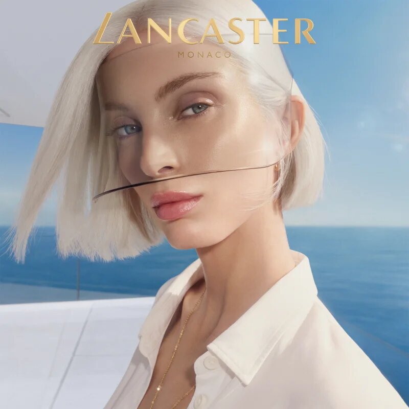 Lancaster Sun Perfect Air 50 Glow Booster ultra lahki zaščitni fluid za utrujeno kožo SPF 50 40 ml