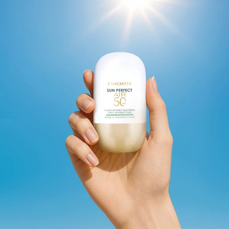 Lancaster Sun Perfect Air 50 Pore & Imperfections ultra lahki zaščitni fluid za mastno in problematično kožo SPF 50 40 ml