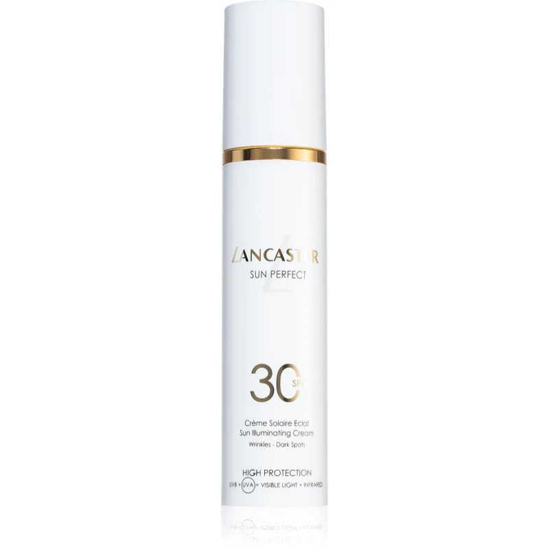 Lancaster Sun Perfect Sun Illuminating Cream SPF 30 posvetlitvena dnevna krema proti gubam in temnim madežem SPF 30 50 ml