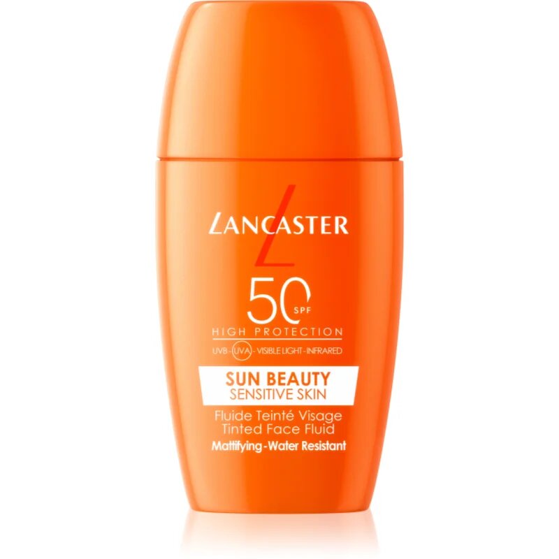 Lancaster Sun Sensitive Tinted Mattifying Fluid mat emulzija vodoodporna SPF 50 30 ml
