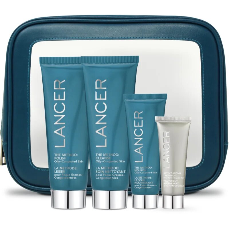 LANCER THE METHOD INTRO KIT Oily-Congested Skin darilni set za mastno kožo