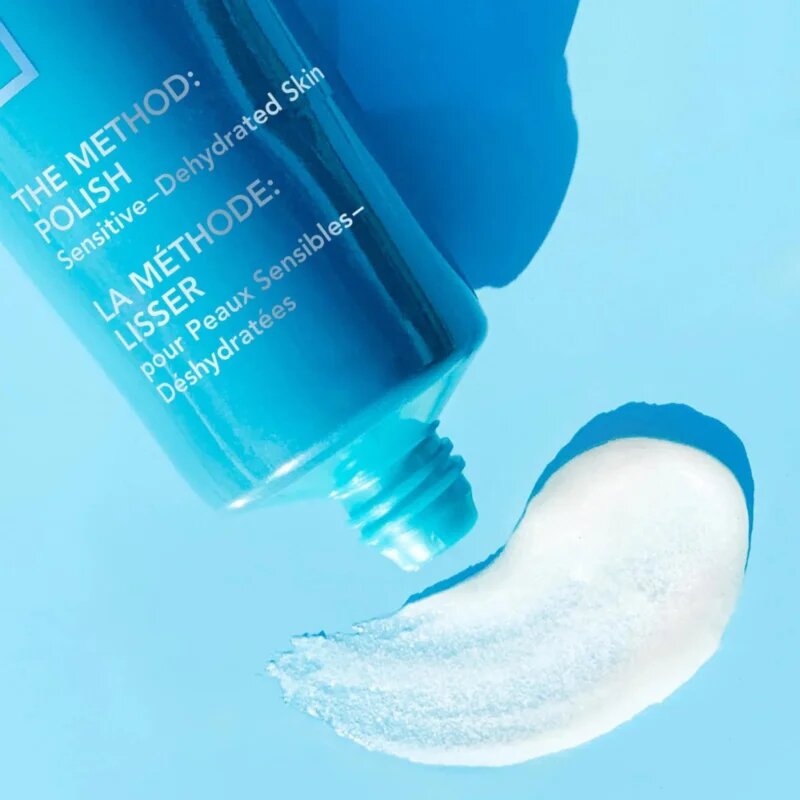 LANCER THE METHOD POLISH Sensitive-Dehydrated Skin čistilni kremasti piling za suho in občutljivo kožo 120 ml