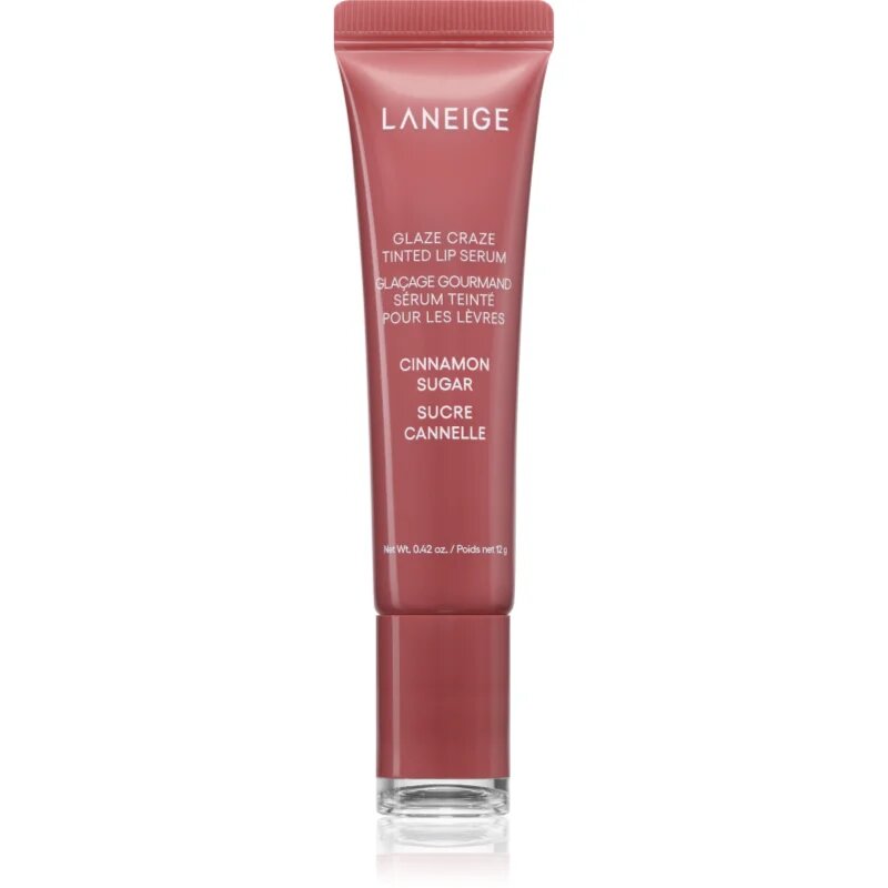 LANEIGE Glaze Craze Tinted Lip Serum tonirani balzam za ustnice odtenek Cinnamon Sugar 12 g