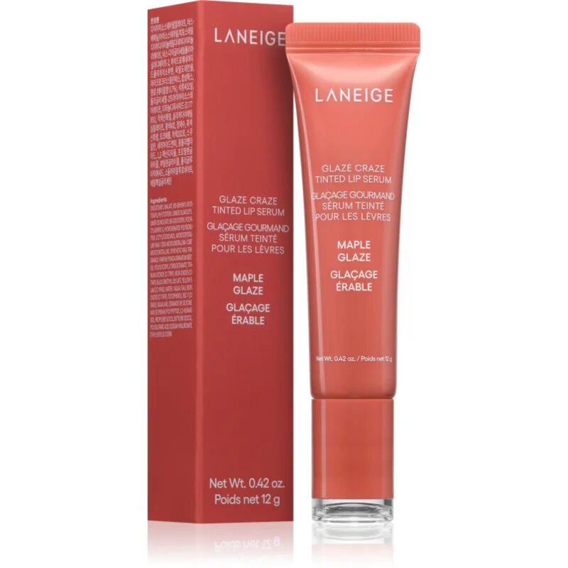 LANEIGE Glaze Craze Tinted Lip Serum tonirani balzam za ustnice odtenek Maple Glaze 12 g