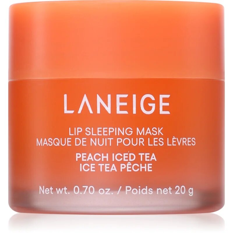 LANEIGE Lip Sleeping Mask nočna regeneracijska maska za ustnice odtenek Peach Iced Tea 20 g