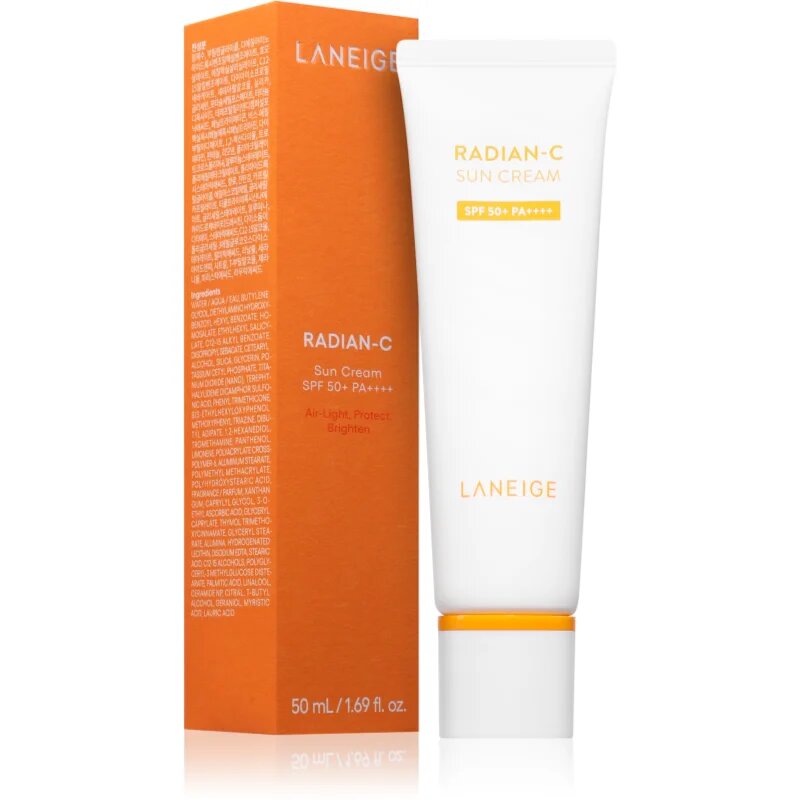 LANEIGE Radian-C Sun Cream SPF 50+ krema za sončenje SPF 50+ 50 ml