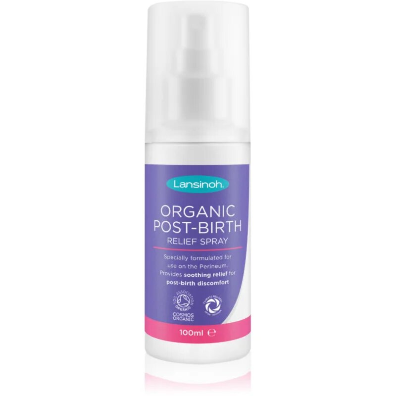 Lansinoh Organic Post-Birth pomirjevalno pršilo za mamice 100 ml