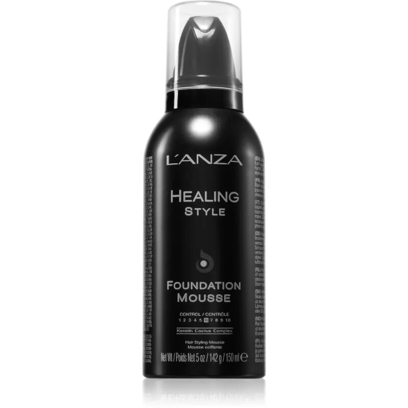 L'anza Healing Style Foundation Mousse pena za lase za gladko pričesko in volumen 142 ml