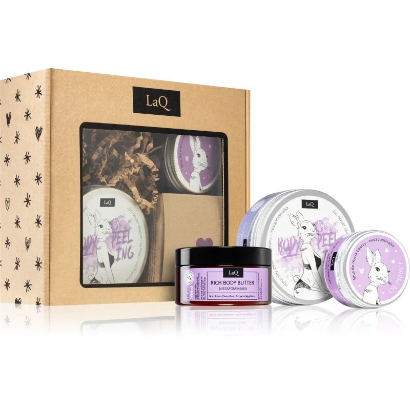 LaQ Bunny Forget-Me-Not darilni set za telo in obraz