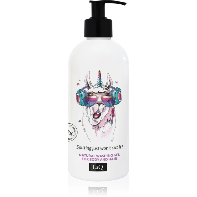 LaQ Music Purifies Lama šampon in gel za prhanje 2v1 300 ml