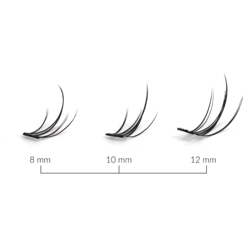 Lash Brow Bonding Eyelashes šopaste lepilne trepalnice Extra Small 30 kos